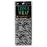 4 Sheet Zebra Print Gift Tissue Wrap 20 x 20